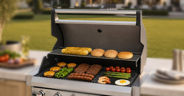 Flintex Dual Fuel Griddle & Grill Combo | 860 SQ.IN Large Outdoor BBQ Grill with 60000 BTU Flamethrower Ignition