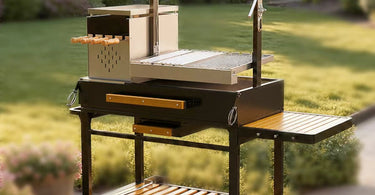 Flintex Argentine Santa Maria Grill | Heavy-Duty Stainless Steel Open-Fire BBQ Grill