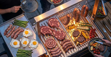 Argentine Asado Grill for 2026 World Cup | V-Rack, Charcoal/Wood | FLINTEX USA